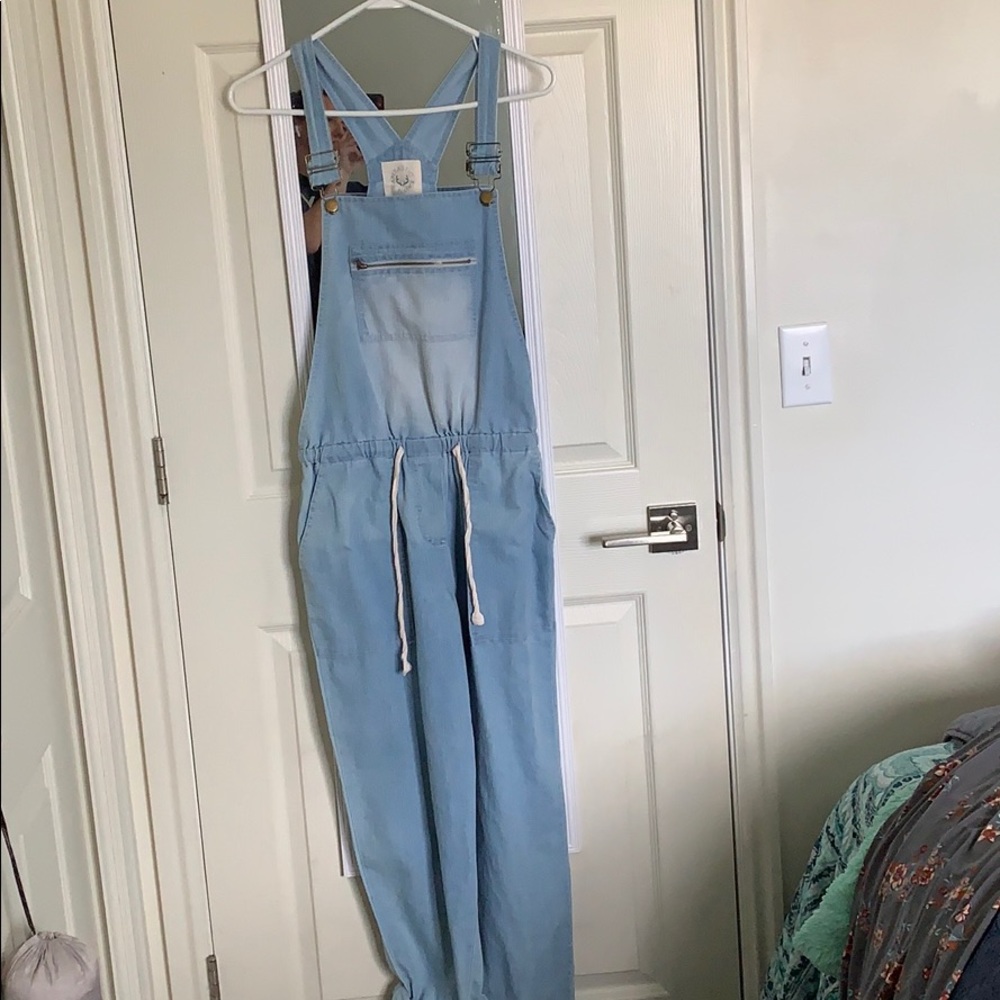 COPY - Fantastic Fawn Soft Denim look Overalls